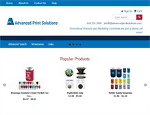 Tablet Screenshot of advancedprintsolutions.com